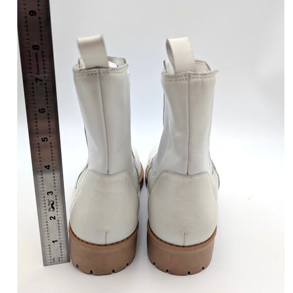 Rebecca Allen The All Weather Chelsea Ankle Boots Women's Cream Size US8M EU38.5 - Picture 4 of 13